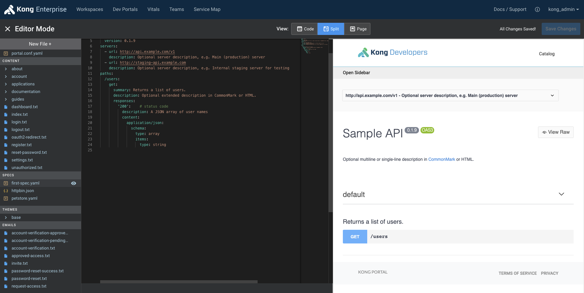 How to upload content to the Developer Portal using the Admin API?