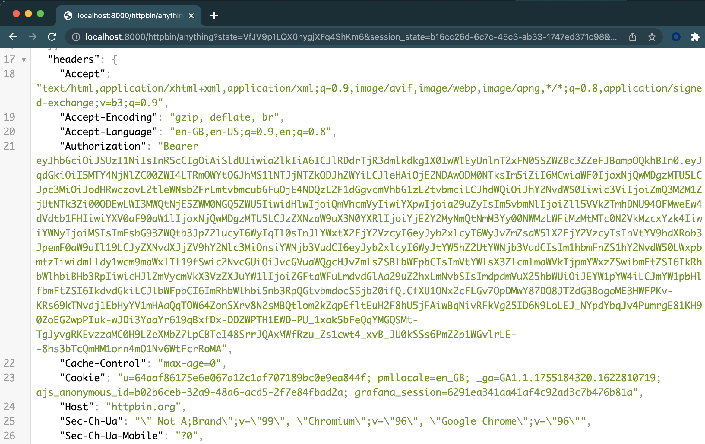 How to retrieve the bearer token from your external IDP